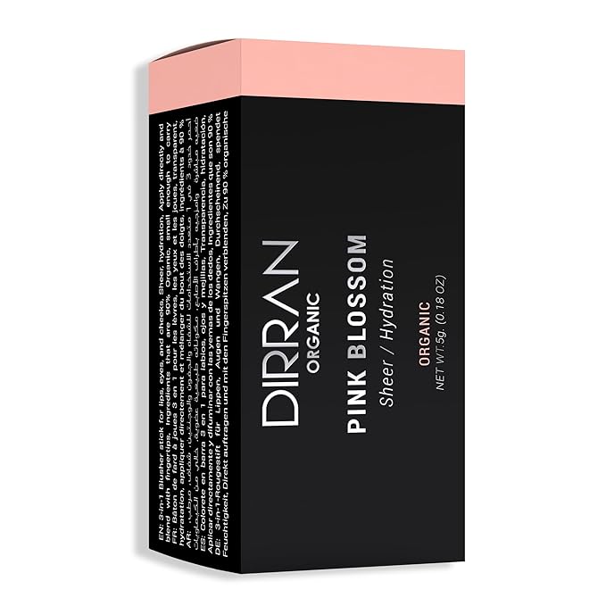 3 in 1 Natural Ingredient 90% Organic Blusher Stick For Lips, Eyes, & Cheeks, Hydration And Natural Beauty Apply directly And Blend With Fingertips, Small Enough to Carry (PINK BLOSSOM)-Velvo Beauty