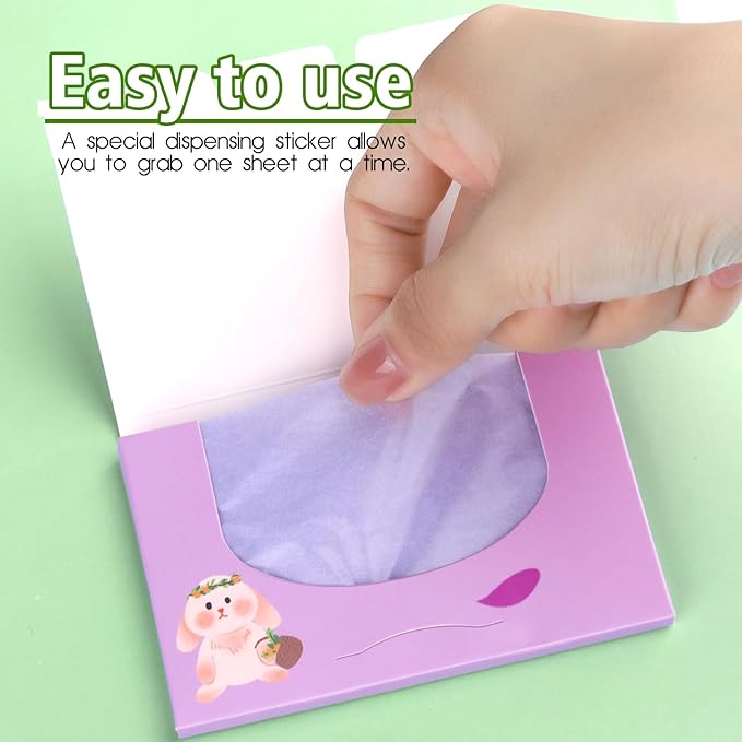 Blotting Paper, HNYYZL Oil Absorbing Sheets for Oily Skin 600 Sheets, Oil Control for Face, Makeup Blotting Paper, Natural Oil Absorbing Facial Blotting Sheets for Oily Skin Care (Pack of 6)-Velvo Beauty