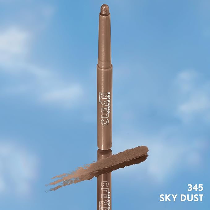 Covergirl Clean Eye Color, Sky Dust, Eyeshadow Sticks, Ultra Creamy Formula, Lightweight, Buildable Formula, Lasts All Day, Smudge-Proof, 0.05oz-Velvo Beauty