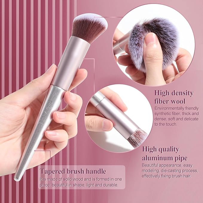 BS-MALL Makeup Brush Set 18 Pcs Premium Synthetic Foundation Powder Concealers Eye shadows Blush Makeup Brushes with black case-Velvo Beauty