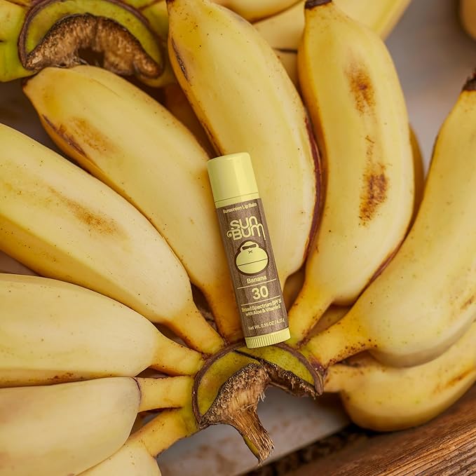 Sun Bum SPF 30 Sunscreen Lip Balm | Vegan and Cruelty Free Broad Spectrum UVA/UVB Lip Care with Aloe and Vitamin E for Moisturized Lips | Banana Flavor | 0.15 oz-Velvo Beauty