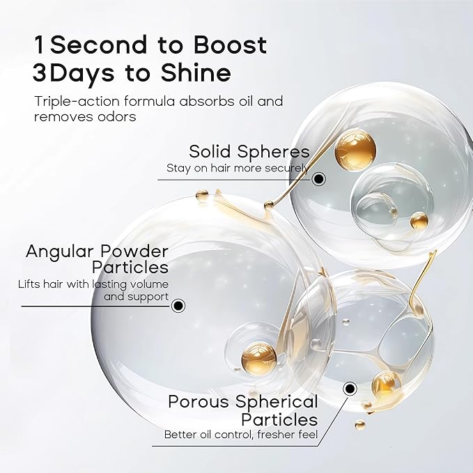 Dry Shampoo for Women, Travel Size Dry Shampoo Spray for Dark Hair Leaves No White Residue, Absorb Oils, Volumizing & Refresh Hair for 72 Hours, 2.03 Fl Oz-Velvo Beauty