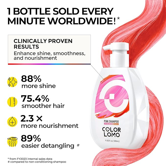 Ultra Color Safe Shampoo | Help Prevent Fading & Provide Subtle Color Replenishment | Prolong Color Vibrancy and Enhance Shine | Vegan & Cruelty-Free Formula | For Pink Color Treated Hair-Velvo Beauty