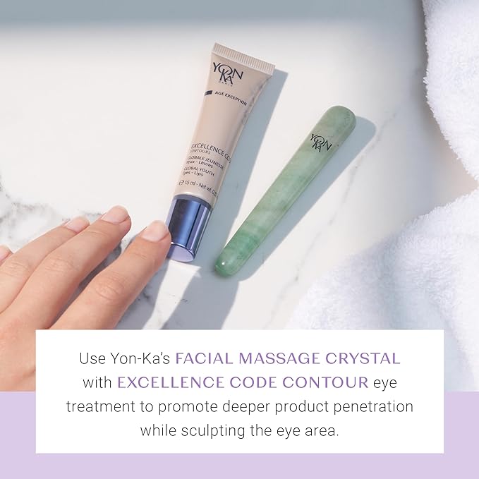Yon-Ka Excellence Code Contours Eye Cream (15ml) Anti-Aging Eye and Lip Treatment with Hyaluronic Acid, Reduce Puffiness and Dark Circles, Paraben-Free-Velvo Beauty