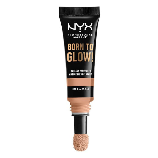 NYX PROFESSIONAL MAKEUP Born To Glow Radiant Concealer, Medium Coverage - Soft Beige-Velvo Beauty