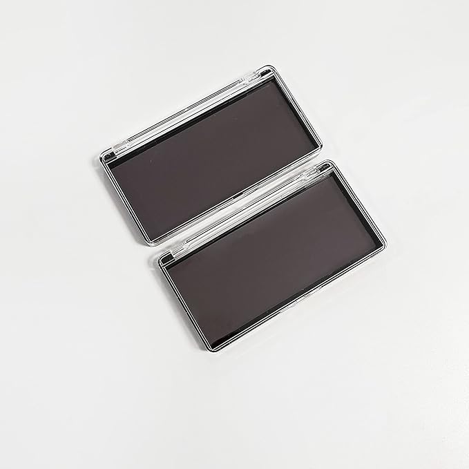 2pcs Rectangular Mini Magnet Make-up Dispensing Plate Eyeshadow Blush Powder Storage Empty Palette with 10pcs metal Stickers-Velvo Beauty