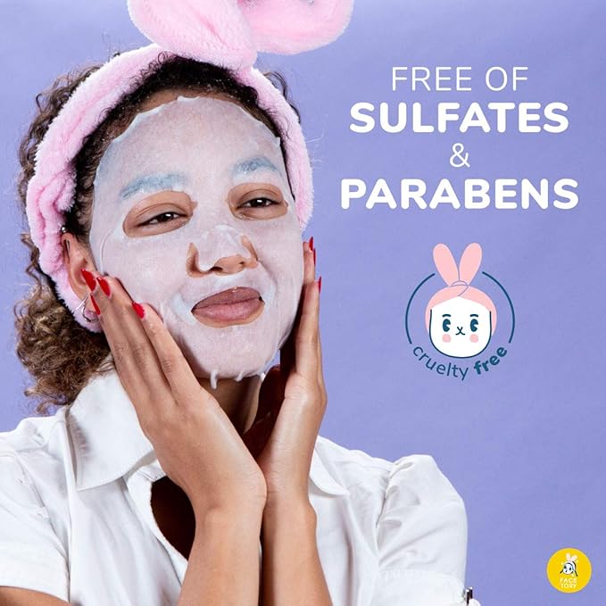 FACETORY K Beauty Face Mask Skin Care - BEST OF 7 COLLECTION Sheet Mask Set | Natural Premium Korean Face Mask For All Skin Types - No Sulfates No Parabens (7 pc)-Velvo Beauty