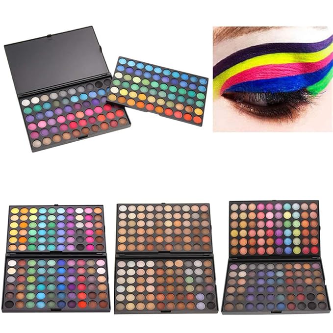 Pro 120 Colors Shimmer and Matte Eyeshadow Makeup Palette Cosmetic Contouring Kit #1 - Ideal for Professional and Daily Use-Velvo Beauty