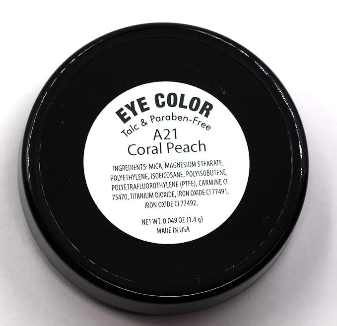 Dusty Coral Peach Pink Orange Sunkissed Shimmering Shimmer Pressed Powder Single Eyeshadow; Talc, Paraben & Cruelty Free-Velvo Beauty