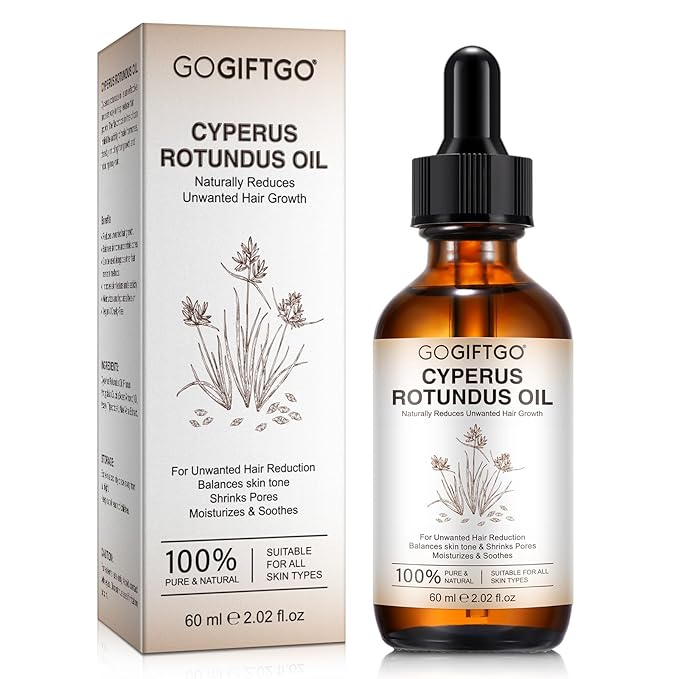 Cyperus Rotundus Oil,Cyperus Oil,Cyprus Rotundus Oil for Hair Removal,Cyperus Oil Natural, Soothing and gentle,Reducing Body Hair Growth,Smooth Skin & Hair Removal,60ml-Velvo Beauty