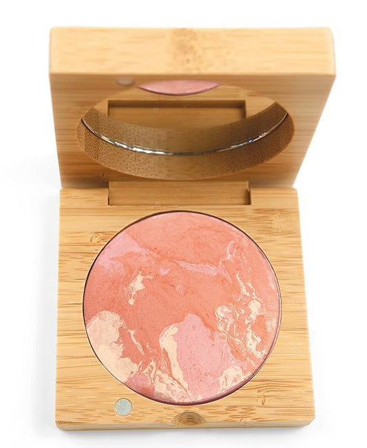 Antonym Cosmetics Baked Blush for Cheeks Face Powder Makeup Wrinkle Defying Minimize Fine Lines Pores Mattifying Sun Kissed Tan Contour (Peach)-Velvo Beauty