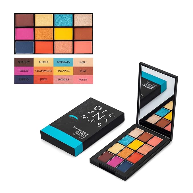12 Colors Eyeshadow Palette Makeup Shades Nude Matte Shimmer Glitter Pigment, Pro Long Lasting&Waterproof Highlighting Makeup Palette,Ideal Gift(Garden Club)-Velvo Beauty