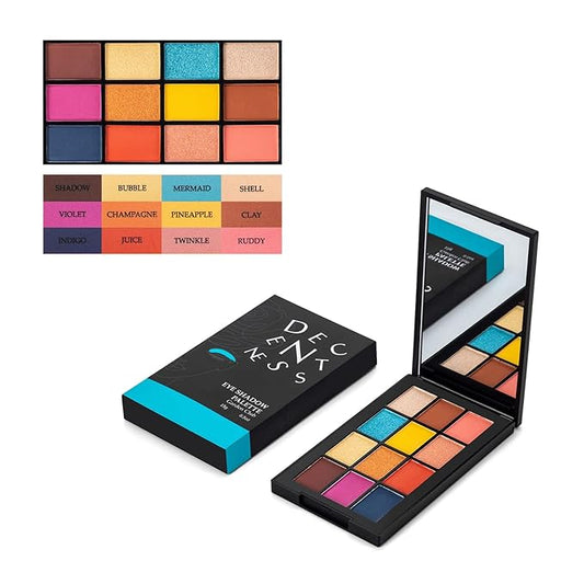 12 Colors Eyeshadow Palette Makeup Shades Nude Matte Shimmer Glitter Pigment, Pro Long Lasting&Waterproof Highlighting Makeup Palette,Ideal Gift(Garden Club)-Velvo Beauty