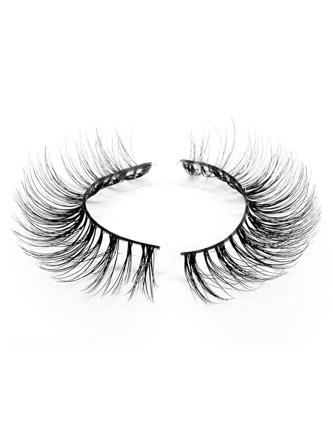 Eyelashes Natural Look Strip Lashes Wispy Natural Mink Lashes Volume Lash Fluffy Fake Eyelashes C Curl False Lashes Thick Eyelashes 7 Pairs-Velvo Beauty