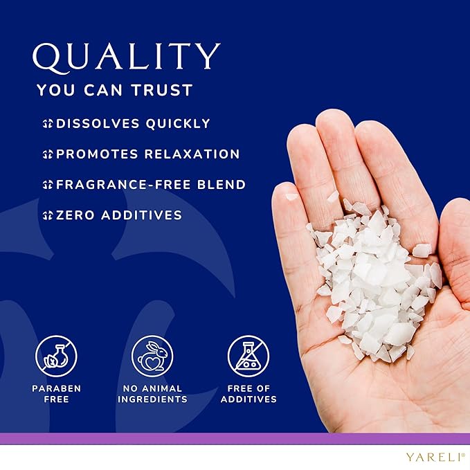 Magnesium Flakes, 5lb Lavender, Dead Sea Bath and Foot Soak, Alternative to Epsom Salt with Over 250,000mg of Magnesium Chloride Per Bag-Velvo Beauty