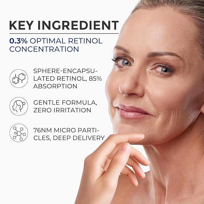 Retinol Serum for Face, Anti Aging Serum, Retinoid Collagen with Vitamin E Resurfacing Facial Rapid Fine Lines Repair, Brightening Pore Minimizer for Face Daily Skin Care Treatment 1oz-Velvo Beauty