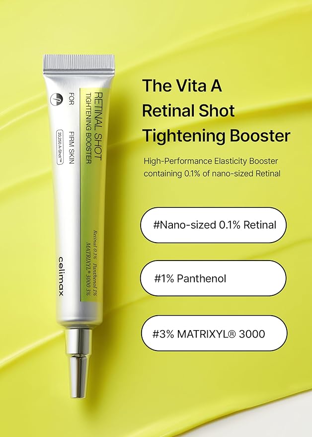 celimax The Vita A Retinal Shot Tightening Booster | with Retinal 0.1%, Matryxyl 3%, Pore Minimizer, Wrinkles & Fine Lines, Firmer Skin, 15ml-Velvo Beauty