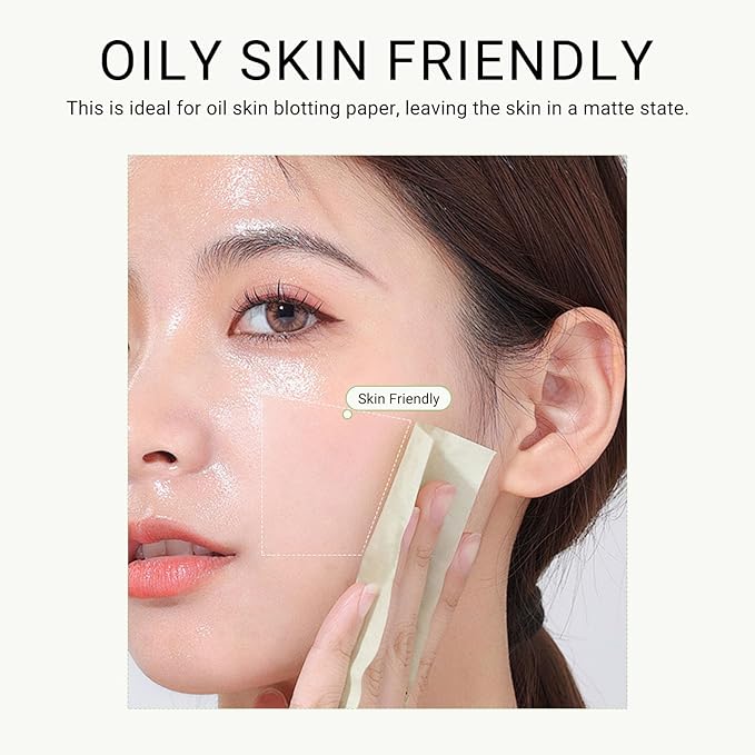KYDA 200 Sheets Oil Blotting Paper with Mirror and Puff, Refills Included, Face Oil Absorbing Sheets, Oil Control Paper, Absorb Excess Oil, Makeup Friendly-Velvo Beauty