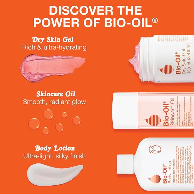 Bio-Oil Skincare Body Oil Serum for Scars and Stretch Marks, Face and Body Moisturizer with Vitamin E & A for Sensitive Dry Skin, Dermatologist Recommended, Non-Comedogenic, 4.2 Oz-Velvo Beauty
