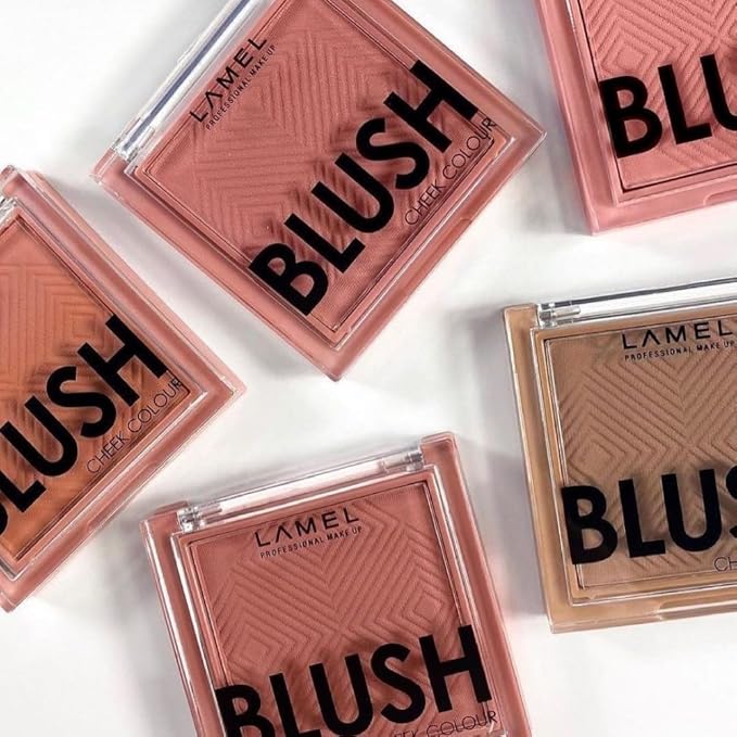 Lamel Pink Blush Cheek Color Mini - Blendable Natural Blush Powder - Enhances & Defines Shapes & Features - Contouring Powder Blush - 4 Universal Shades - № 405 (Pink Blossom) - 3.8g / 0.13 oz-Velvo Beauty