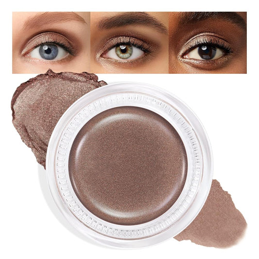 Cream Glitter Bronze Shimmer Metallic Eyeshadow Palette Makeup, Natural Single Mini Instant Holographic Eyeshadow For Women, Sombras Crema Para Ojos, Talc, Paraben & Cruelty Free, 20-Velvo Beauty