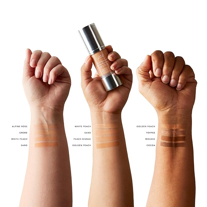 100% PURE Fruit Pigmented Healthy Foundation, Alpine Rose, Liquid Foundation Makeup, Anti-aging, Full Coverage, Matte Finish - 1 Fl Oz-Velvo Beauty