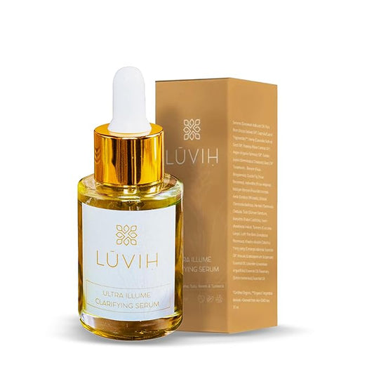 LUVIH Ultra Illume Dark Spot Remover & Clarifying Face Serum – Ayurvedic Acne Scar & Blemish Treatment for Women & Men – Natural Skincare for Acne-Prone, Uneven Skin – 30 mL-Velvo Beauty