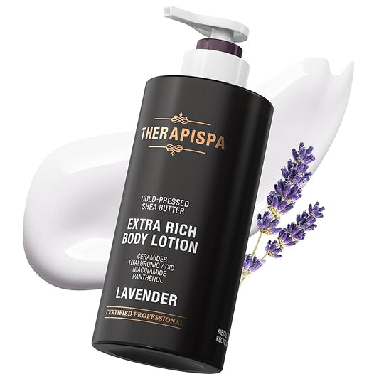 Scented Body Lotion for Women – Calming Moisturizer with Shea Butter, Ceramides & Panthenol to Soothe & Comfort Dry Skin – Suitable for All (Lavender, 17.0 fl oz)-Velvo Beauty
