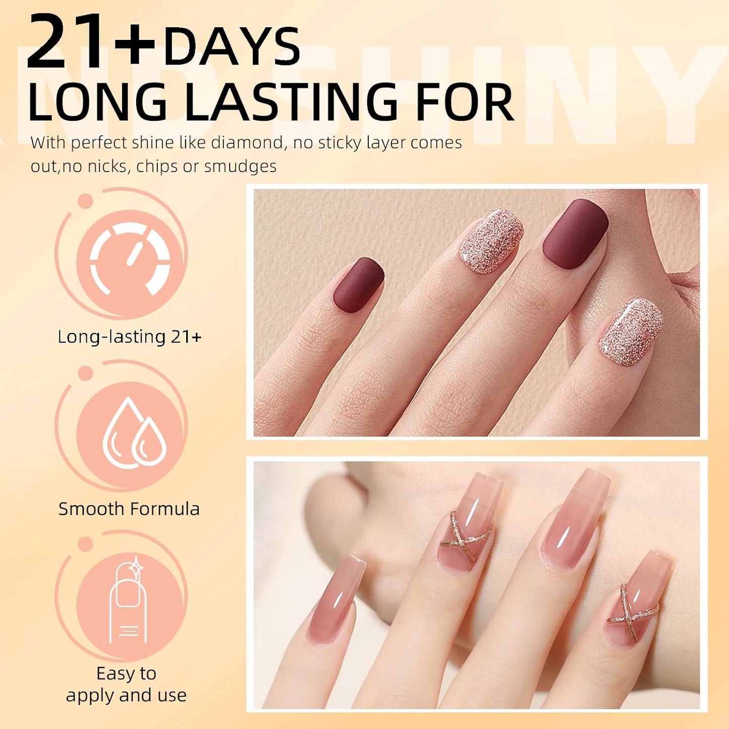 Major Dijit Nail Polish Quick Dry Nail Polish Nail Art Varnish (Base Shiny Matte Top Coat, 10 ML)-Velvo Beauty