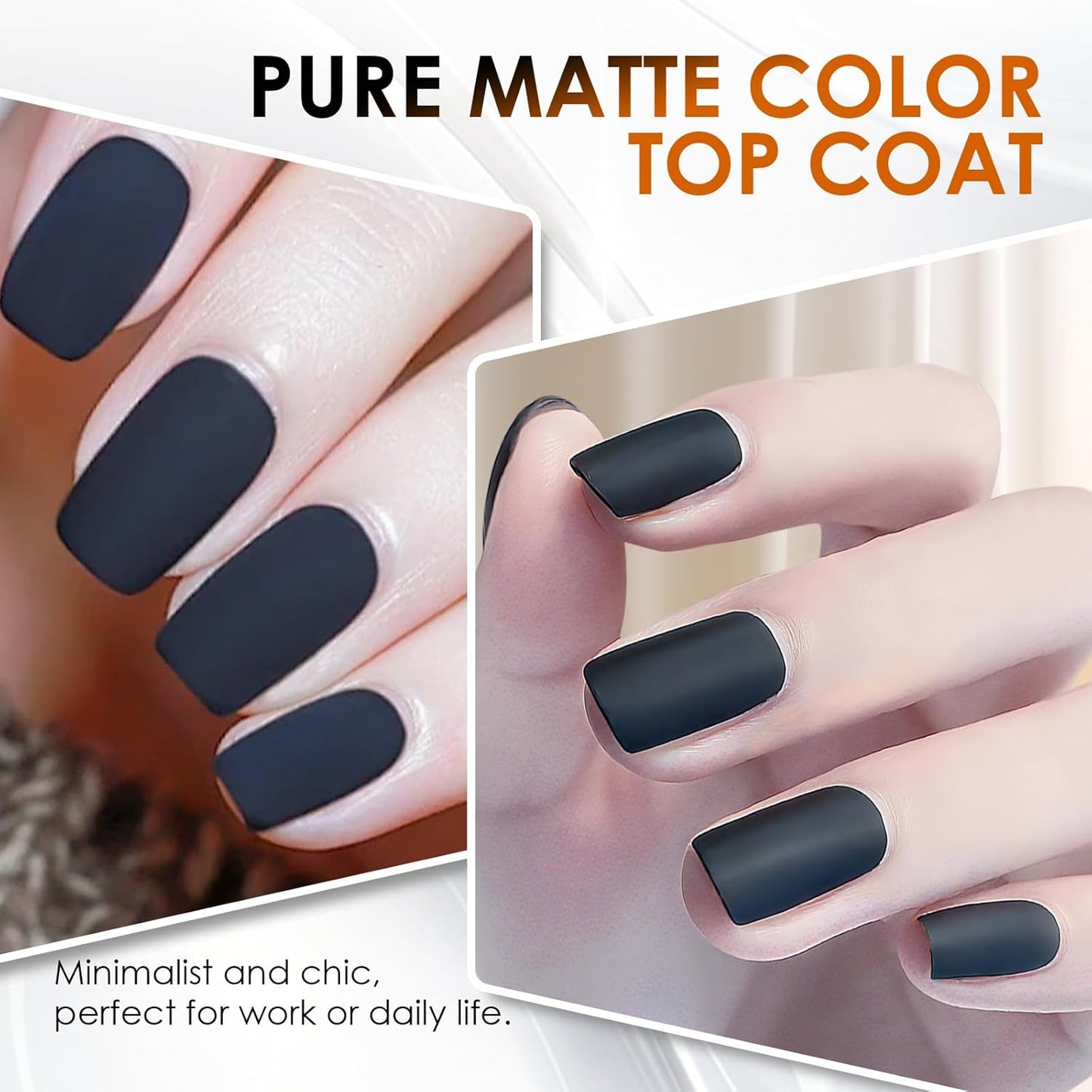 Matte Top Coat Nail Polish,Quick Dry Nail Lacquer Top Coat, Powder-Resist Matte Finish for Detail Chrome Powder Painting,Nail Lacquer for Manicure & Nail Art, Salon-Quality-Velvo Beauty