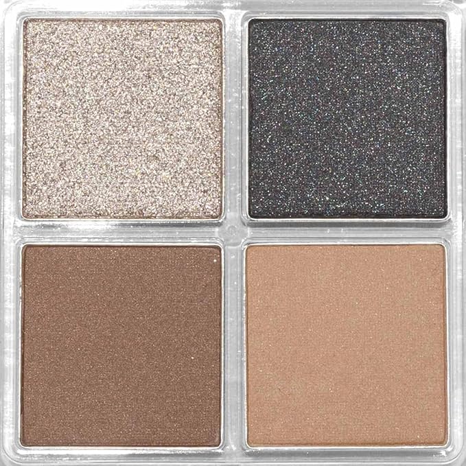 Palladio Eyeshadow Quads, Velvety Pigmented Blendable Matte, Metallic & Shimmer Finishes, Creamy Formula, Four Way Quad Eye Shadow Palette, Talc-Free (Party Rocker)-Velvo Beauty