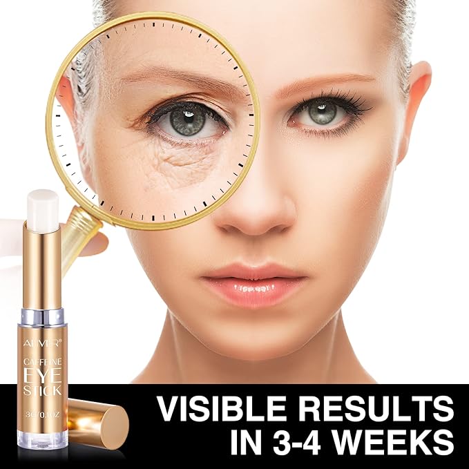 Caffeine Eye Stick, Eye Cream for Dark Circles and Puffiness, Ordinary Collagen Eye Serum Anti Aging,Bags Under Eyes Treatment for Women Men Eye Care(#2-Coffine Eye Stick)-Velvo Beauty