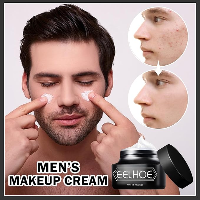 2PCS Men's Moisturizing Concealer Cream,Refreshing & Non-sticky Concealer Face Moisturizer,Mens Makeup Concealer Cream Long Lasting Cream Concealer Foundation Moisturizing Makeup-Velvo Beauty
