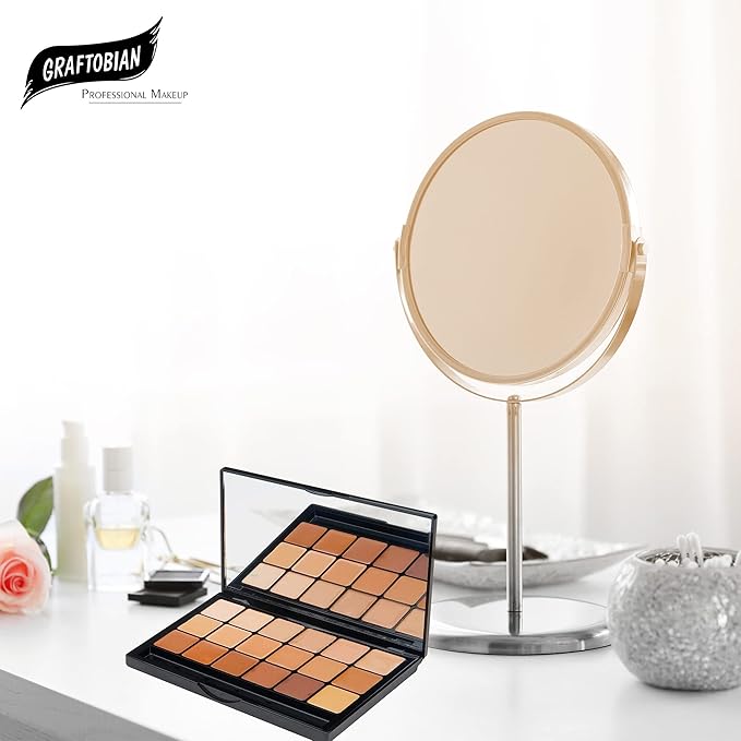Graftobian HD Glamour Creme Foundation Warm Super Palette - 18 High Definition Warm Undertone Cream Shades-Velvo Beauty