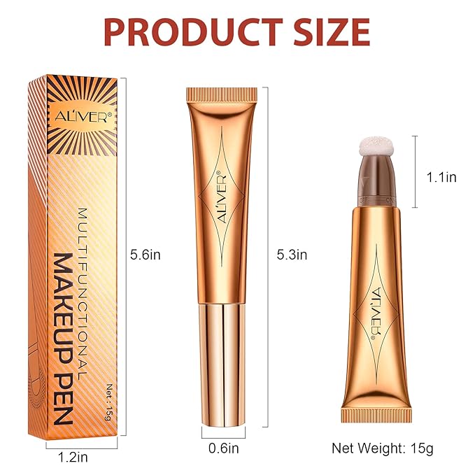 Blush Beauty Wand, Matte Face Blush with Cushion Applicator, Natural Silky Smooth Creamy Liquid Blush Wand, Lightweight Blendable Blush Stick for Cheek, Cruelty-free (Soft Rose)-Velvo Beauty