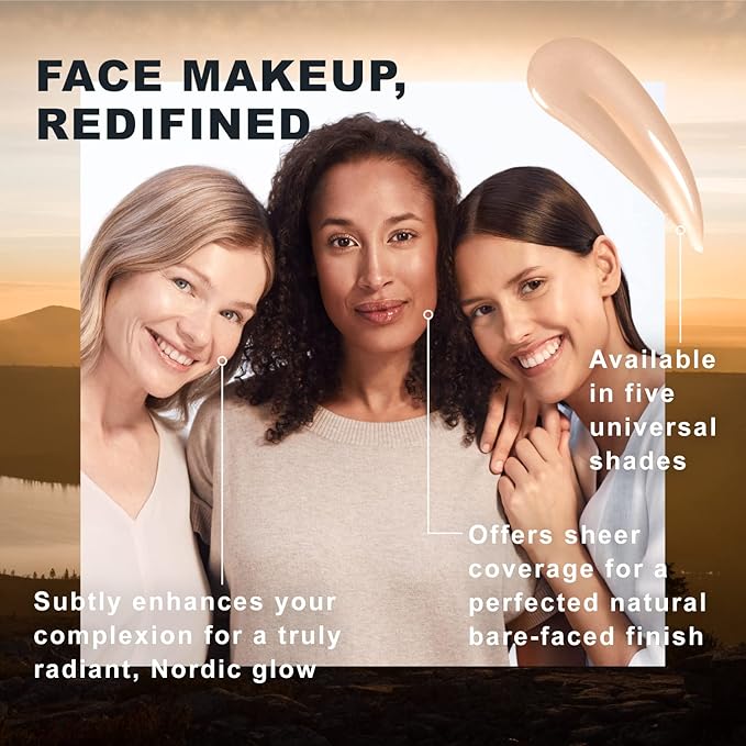 Lumene Invisible Illumination Instant Beauty Glow Serum - Sheer-Coverage Face Makeup + Brightening Serum - Infused with Nordic Algae and Vitamin E for Instant Radiance - Universal Light (30ml)-Velvo Beauty