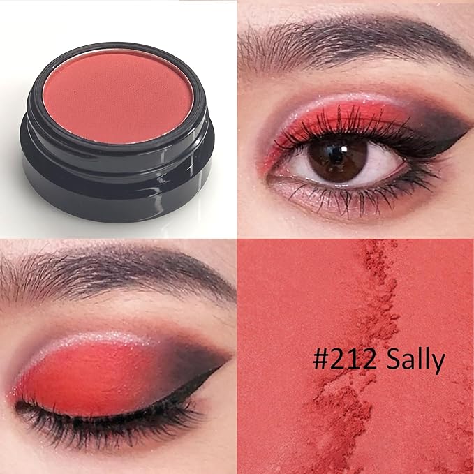 Erinde Single Red Matte Eyeshadow Palette, High Pigmented Eye Shadow Powder, Long Lasting, Ultra-Blendable, Intense Color-Velvo Beauty