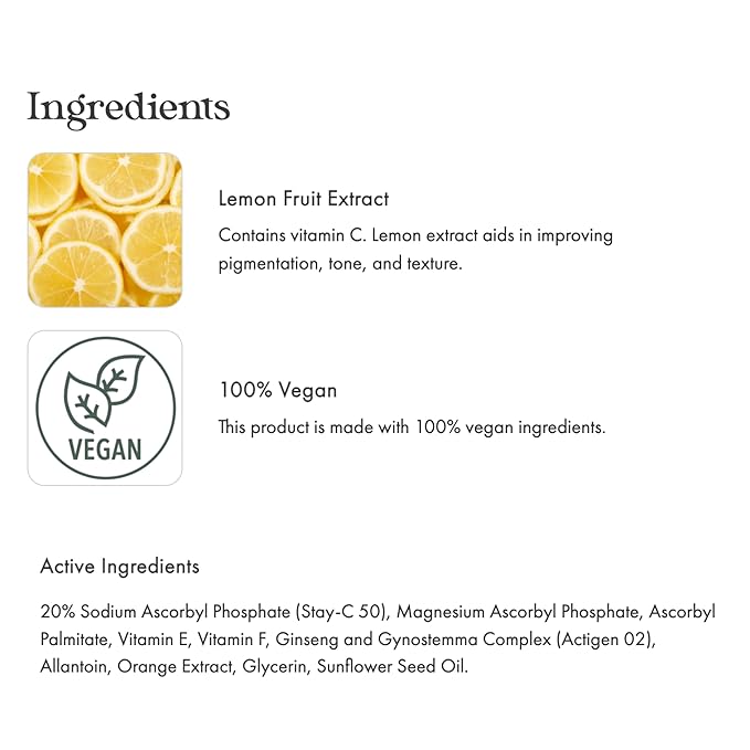 emerginC 20% Vitamin C Facial Serum - Extra Strength Micro-Encapsulated Spheres to Help Address Visible Signs of Aging (1 Ounce, 30 ml)-Velvo Beauty