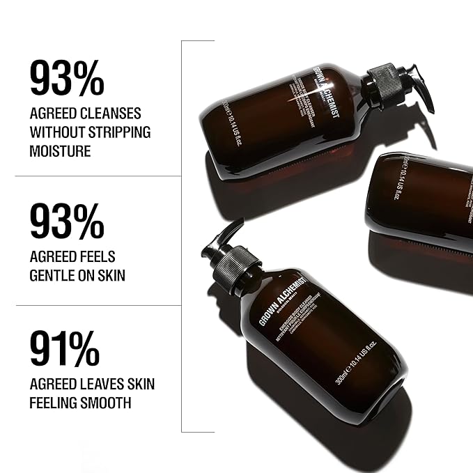 Grown Alchemist Energize Body Cleanser. Chamomile, Bergamot & Rose Body Cleanser. Gentle Body Wash. Hydrates & Cleanses Skin (500 ml)-Velvo Beauty
