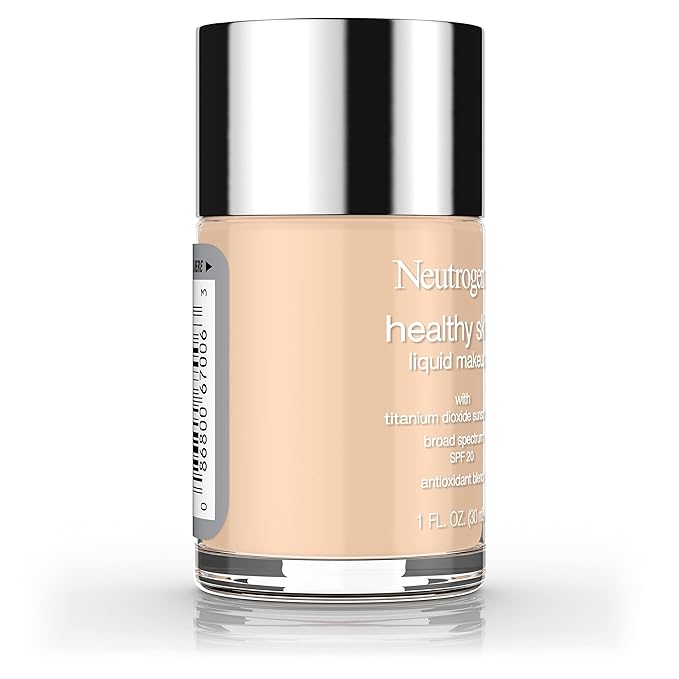 Neutrogena Healthy Skin Liquid Makeup Foundation, Broad Spectrum SPF 20 Sunscreen, Lightweight & Flawless Coverage Foundation with Antioxidant Vitamin E & Feverfew, Natural Beige, 1 fl. oz (Pack of 2)-Velvo Beauty