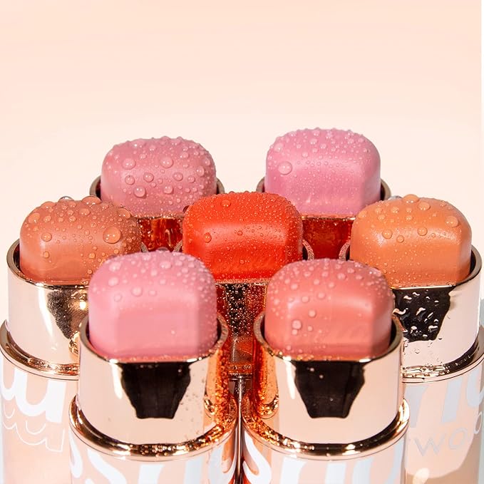 Blush Stick for Cheeks Makeup,Waterproof Cream Blush Face Stick Multi-Use Lip and Cheek Tint,Matte Finish Lightweight Easy to Blend Natural Cream Blusher Makeup for All Skin Tones-Orange-Velvo Beauty