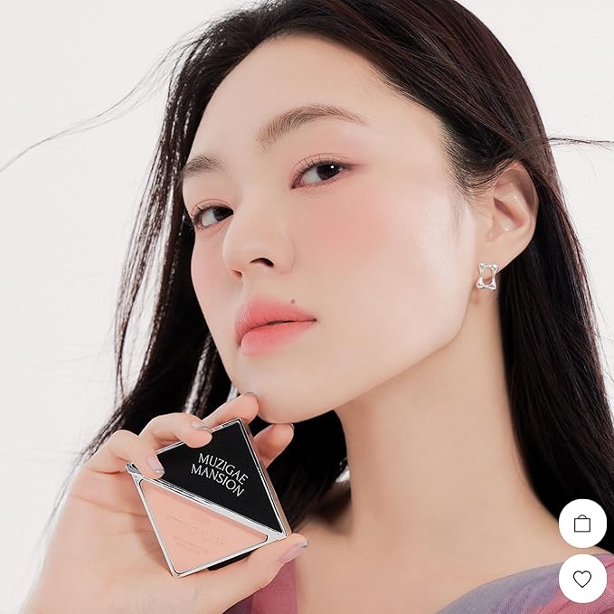 MUZIGAE MANSION FITTING BLUSH Vegan Powder Lightweight, Smooth, Blendable, Face Enhancing Makeup Color (Vibe)-Velvo Beauty