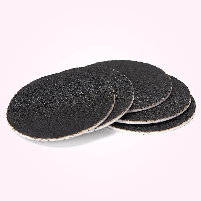 60pcs Replaceable Sandpaper Refill Discs for Electric Foot Callus Remover Hard Dry Dead Skin Remova(120 Grit 30pcs and 80 Grit 30pcs)-Velvo Beauty