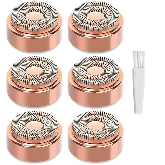Facial Hair Remover Replacement Heads for Flawless Replacement Heads Gen 2 Suitable for Finishing Touch Flawless Facial Hair Removal Tool for Women,Double Halo Painless and Smooth As Seen On Tv,6 Pcs.-Velvo Beauty