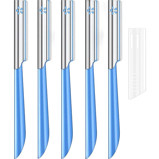 Women Facial Razor for Hair Removal - Dermaplaning Tool Peach Fuzz Trimmer, Fine Hair Remover Eyebrow Razors and Dermaplane Face Shavers Women's Exfoliating for Sensitive Skin Essential Travel-Velvo Beauty