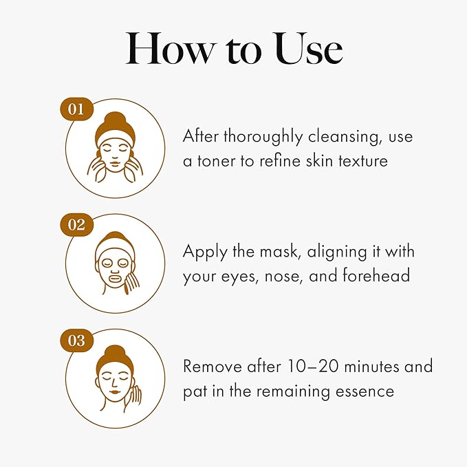 MASTINA White Mastic Ampoule Sheet Mask (4pc) Illuminating, Radiance-Boosting. Ultra-Moisturizing Facial Mask. Intensive Korean Skin Care. Fermented Mastic Gum-Velvo Beauty