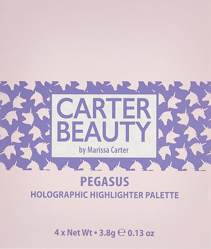 Carter Beauty Mini Highlighter Palette | Long Lasting Makeup | Shimmer & Matte Shades (Pegasus)-Velvo Beauty