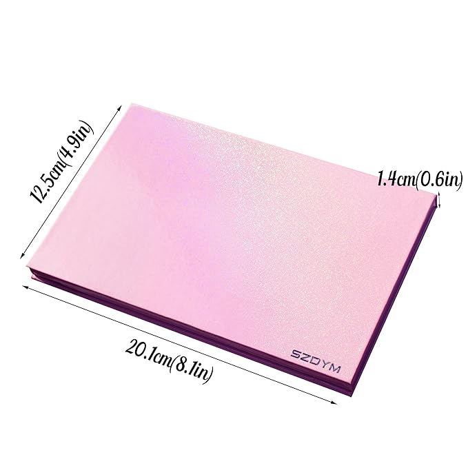 Empty magnetic palette with Mirror,Like a Book Fashionable and beautiful empty magnetic palette for Highlighters Lipstick Blush Powder Eyeshadows(pink)-Velvo Beauty