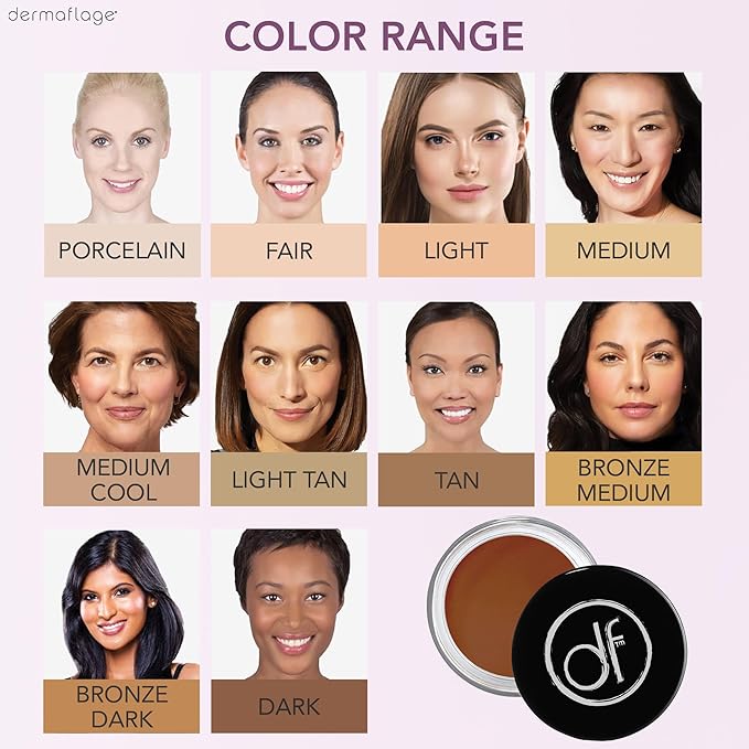 Dermaflage Waterproof Concealer Cream (Espresso) - Concealer Full Coverage, Matte Finish for Face & Body - Hides Dark Circles, Tattoos & Acne - Long Lasting Formula Used by Hollywood Makeup Artists-Velvo Beauty