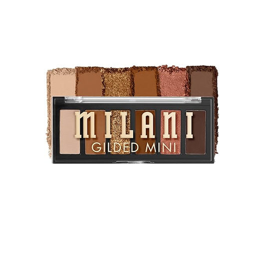 Milani Gilded Mini Eyeshadow Palette with 6 Matte & Shimmer Hues - Champagne Problems-Velvo Beauty